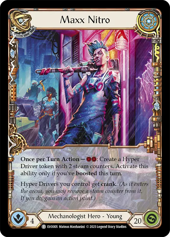 Maxx Nitro EVO005 - Bright Lights - Flesh and blood card