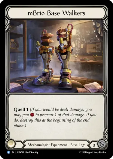 mBrio Base Walkers PEN061 - Compendium of Rathe - Flesh and blood card