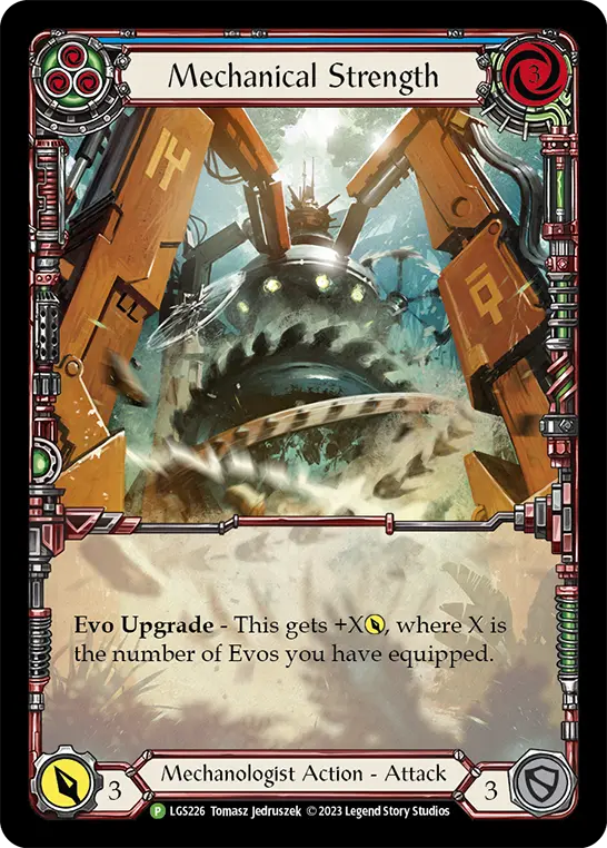 Mechanical Strength BLUE LGS226-RF - Skirmish - Season 8 - Flesh and blood card