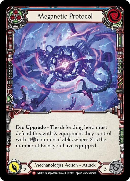 Meganetic Protocol BLUE EVO059 - Bright Lights - Flesh and blood card