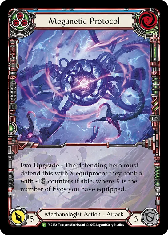 Meganetic Protocol BLUE FAB172-RF - Calling - Bright Lights - Flesh and blood card