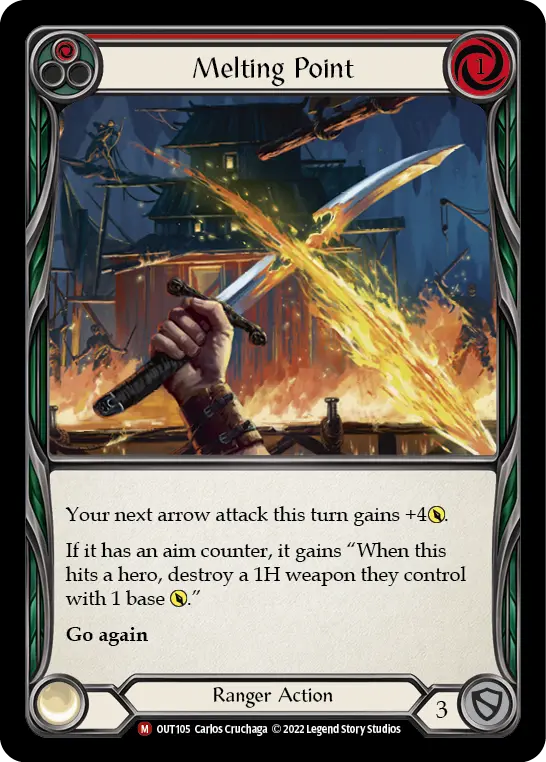 Melting Point RED OUT105 - Outsiders - Flesh and blood card
