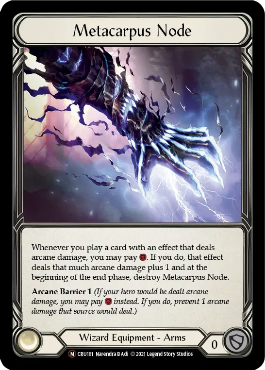 Metacarpus Node U-CRU161-RF - Crucible of War - Unlimited - Flesh and blood card