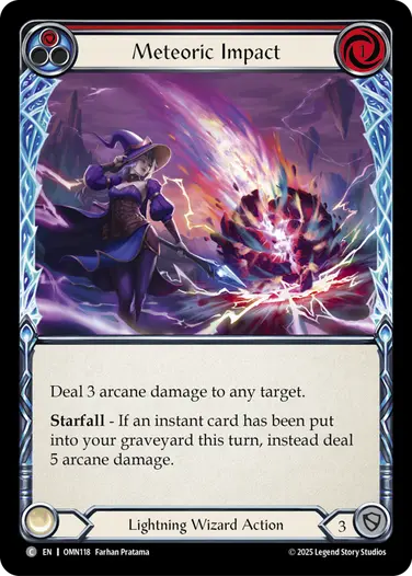 Meteoric Impact OMN118 - Omens of the Third Age - Flesh and blood card