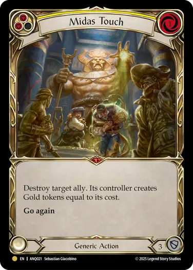Midas Touch ANQ021 - Compendium of Rathe - Antiquity Pack - Flesh and blood card