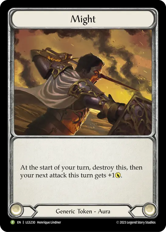 Might LGS230-RF - Pre-release - Heavy Hitters - Flesh and blood card