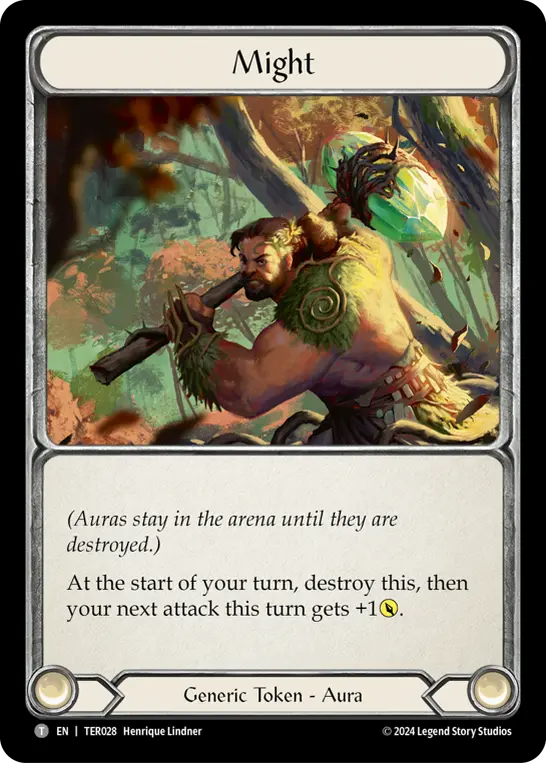 Might TER028 - 1st Strike - Terra - Flesh and blood card