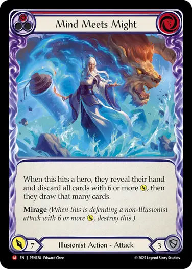 Mind Meets Might PEN128 - Compendium of Rathe - Flesh and blood card