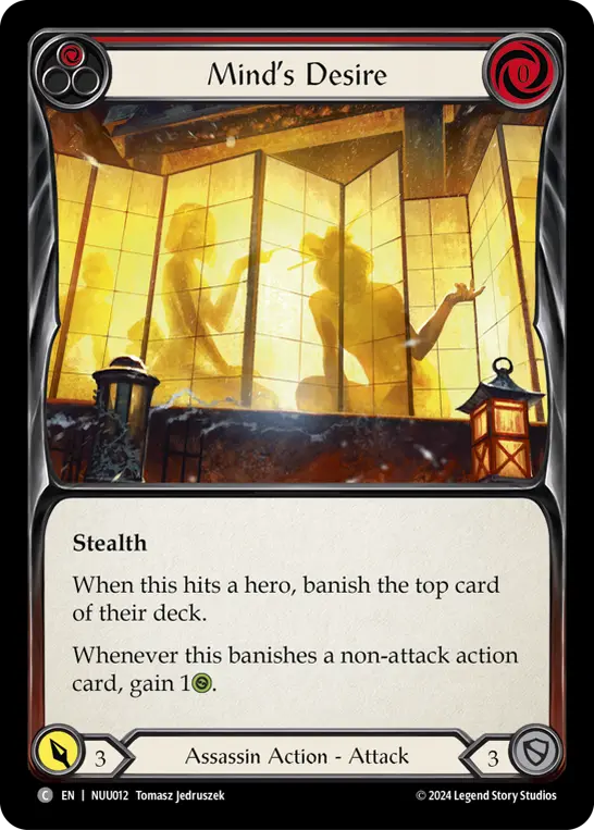 Mind's Desire RED NUU012 - Nuu - Blitz Deck - Flesh and blood card