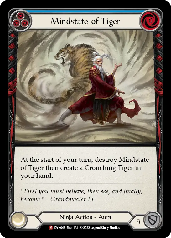Mindstate of Tiger BLUE DYN048 - Dynasty - Flesh and blood card