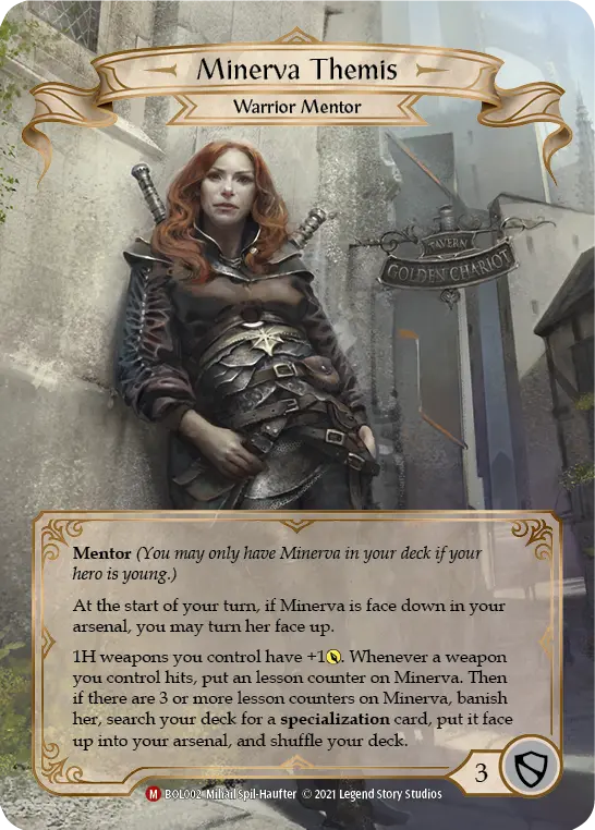 Minerva Themis BOL002 - Boltyn - Blitz Deck - Flesh and blood card