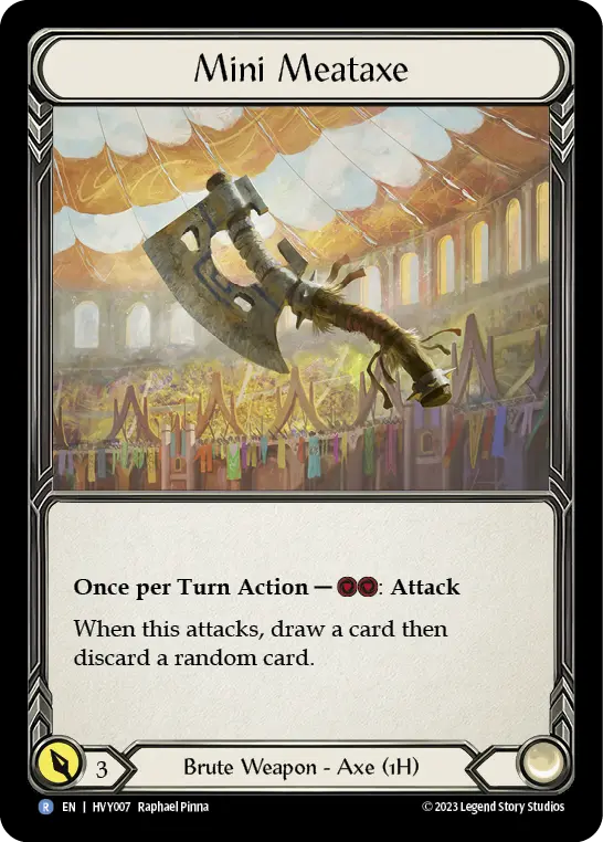 Mini Meataxe HVY007 - Heavy Hitters - Flesh and blood card