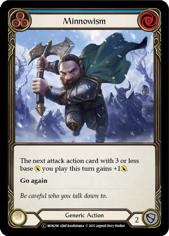 Minnowism BLUE U-MON298-RF - Monarch - Unlimited - Flesh and blood card