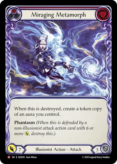 Miraging Metamorph AZS010 - Armory Deck - Zyggy Starlight - Flesh and blood card