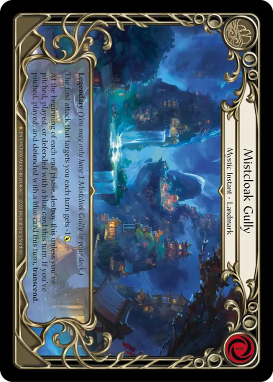 Mistcloak Gully MST000-RF - Part the Mistveil - Flesh and blood card