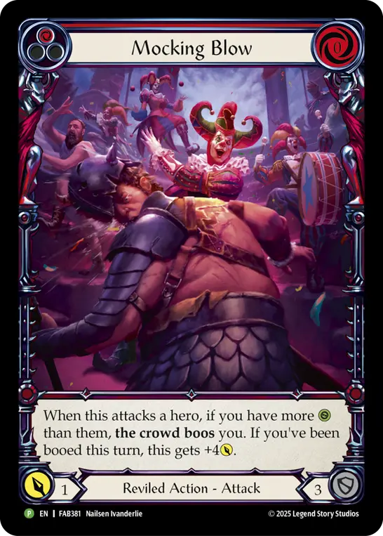 Mocking Blow RED FAB381-RF - Calling - Super Slam - Flesh and blood card