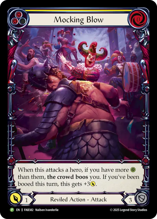 Mocking Blow YELLOW FAB382-RF - Calling - Super Slam - Flesh and blood card