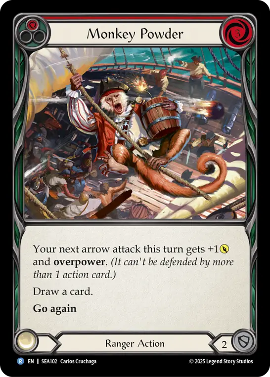 Monkey Powder RED SEA102 - High Seas - Flesh and blood card