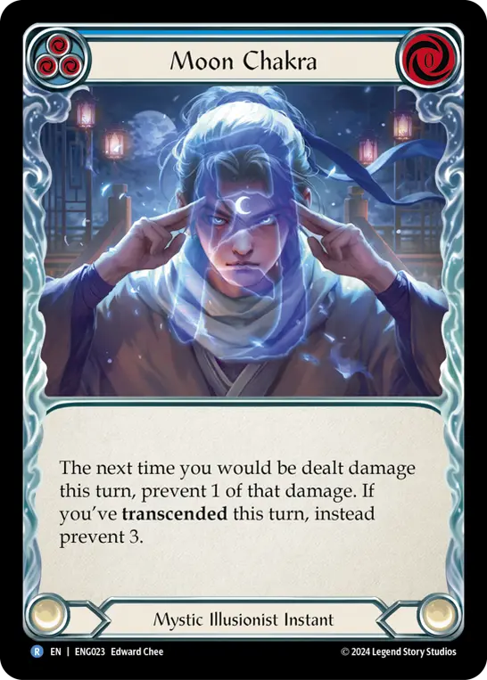 Moon Chakra BLUE ENG023 - Enigma - Blitz Deck - Flesh and blood card