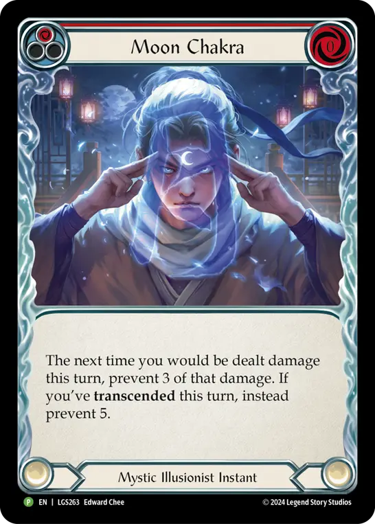 Moon Chakra RED LGS263-CF - Pre-release - Part the Mistveil - Flesh and blood card