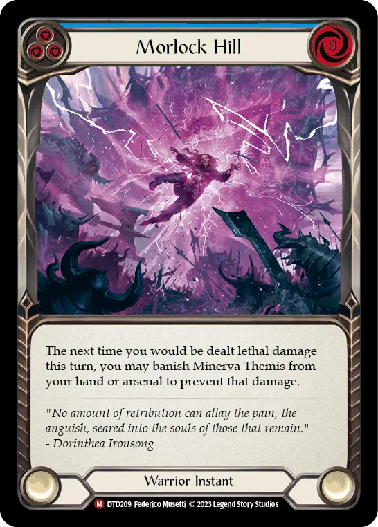Morlock Hill BLUE DTD209 - Dusk till Dawn - Flesh and blood card