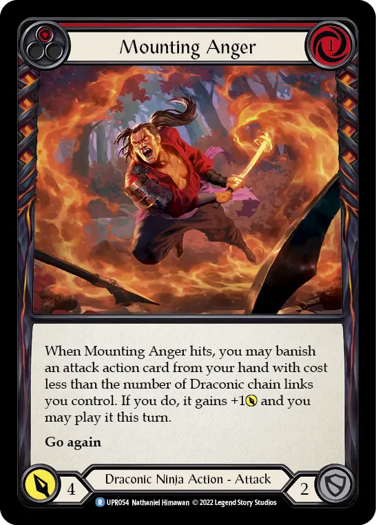 Mounting Anger RED UPR054 - Uprising - Flesh and blood card