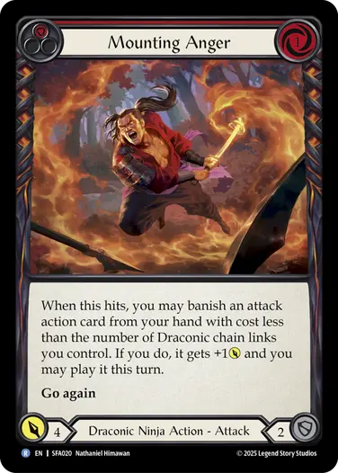 Mounting Anger SFA020 - Silver Age Chapter 2 - Fai - Flesh and blood card