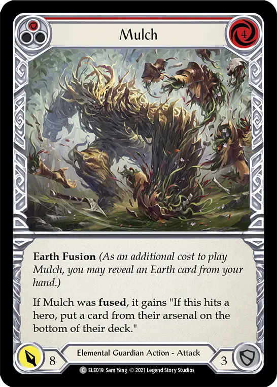 Mulch RED ELE019 - Tales of Aria - Flesh and blood card