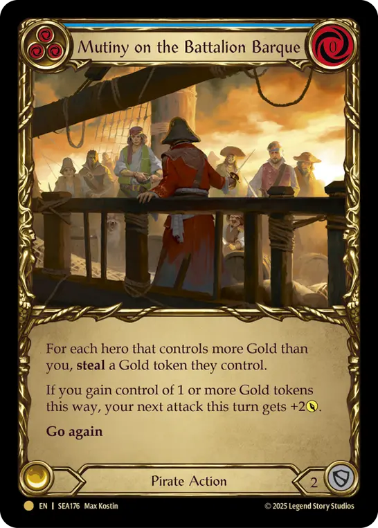 Mutiny on the Battalion Barque BLUE SEA176-TP - High Seas - Treasure Pack - Flesh and blood card