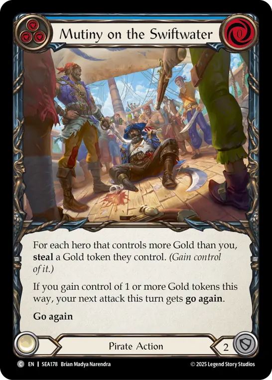 Mutiny on the Swiftwater BLUE SEA178 - High Seas - Flesh and blood card