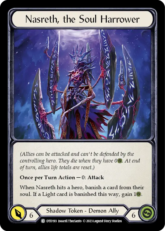 Nasreth, the Soul Harrower DTD193 - Dusk till Dawn - Flesh and blood card