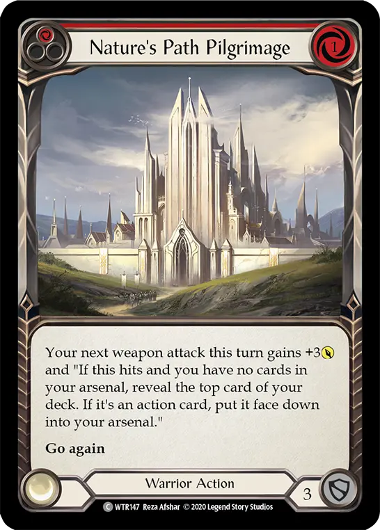 Nature's Path Pilgrimage RED R-WTR147 - Welcome to Rathe - Unlimited Revised - Flesh and blood card