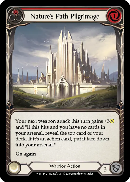 Nature's Path Pilgrimage RED WTR147 - Welcome to Rathe - Flesh and blood card