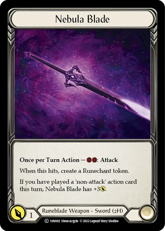 Nebula Blade 1HV002 - Viserai - Blitz Deck - Flesh and blood card