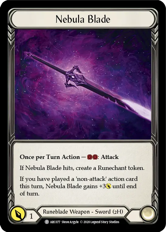 Nebula Blade U-ARC077 - Arcane Rising - Unlimited - Flesh and blood card