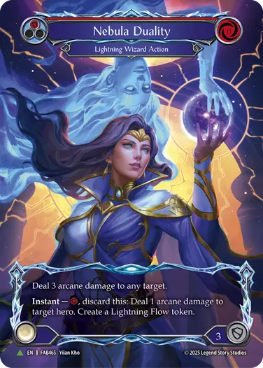 Nebula Duality FAB465-MV - World Premiere - Omens of the Third Age - Flesh and blood card