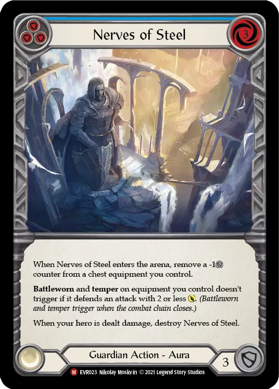 Nerves of Steel BLUE EVR023 - Everfest - Flesh and blood card