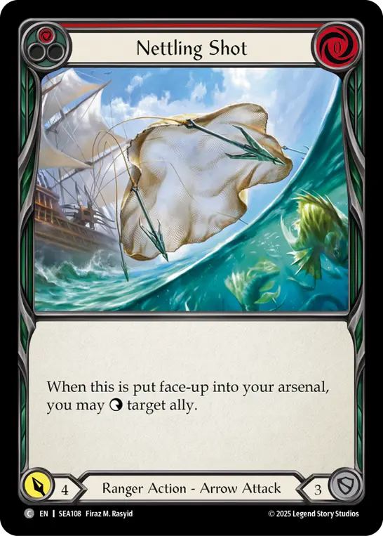 Nettling Shot RED SEA108 - High Seas - Flesh and blood card