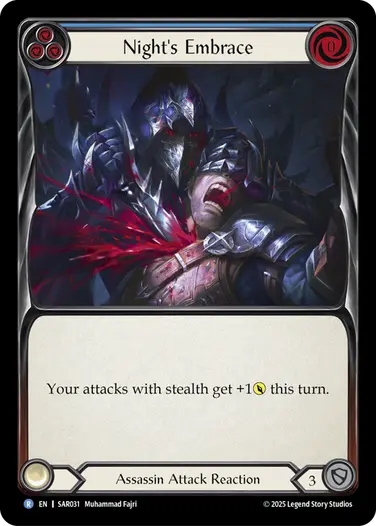 Night's Embrace SAR031 - Silver Age Chapter 2 - Arakni, Web of Deceit - Flesh and blood card