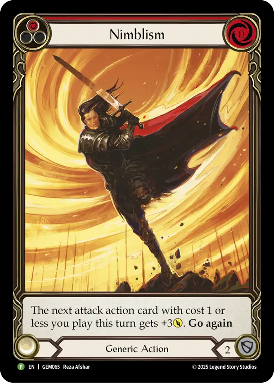 Nimblism RED GEM065 - GEM - Pack 2 - Flesh and blood card