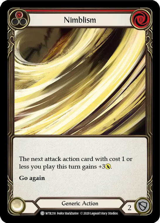 Nimblism RED U-WTR218-RF - Welcome to Rathe - Unlimited - Flesh and blood card