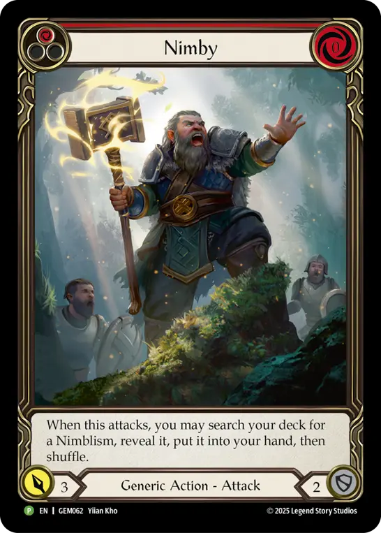 Nimby RED GEM062 - GEM - Pack 2 - Flesh and blood card