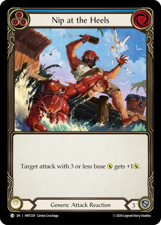 Nip at the Heels BLUE HNT239 - The Hunted - Flesh and blood card