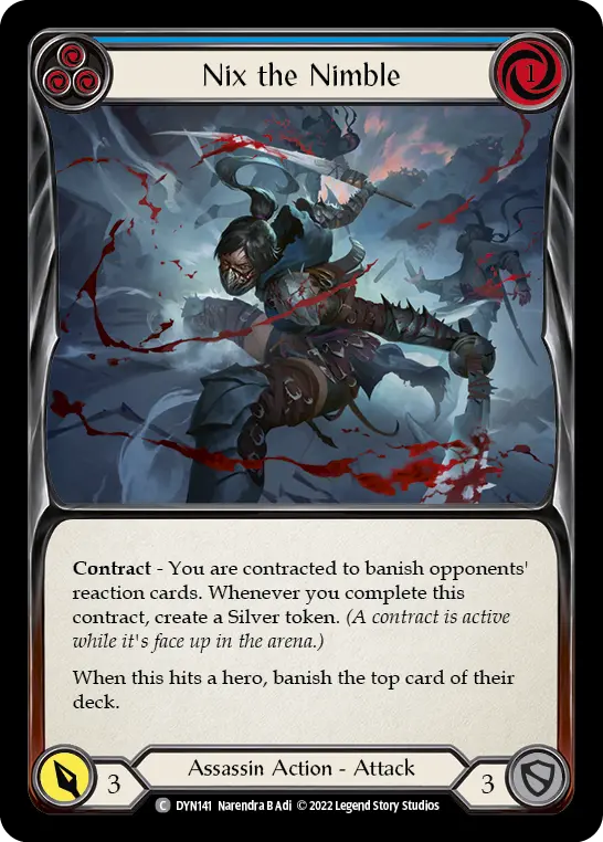 Nix the Nimble BLUE DYN141 - Dynasty - Flesh and blood card
