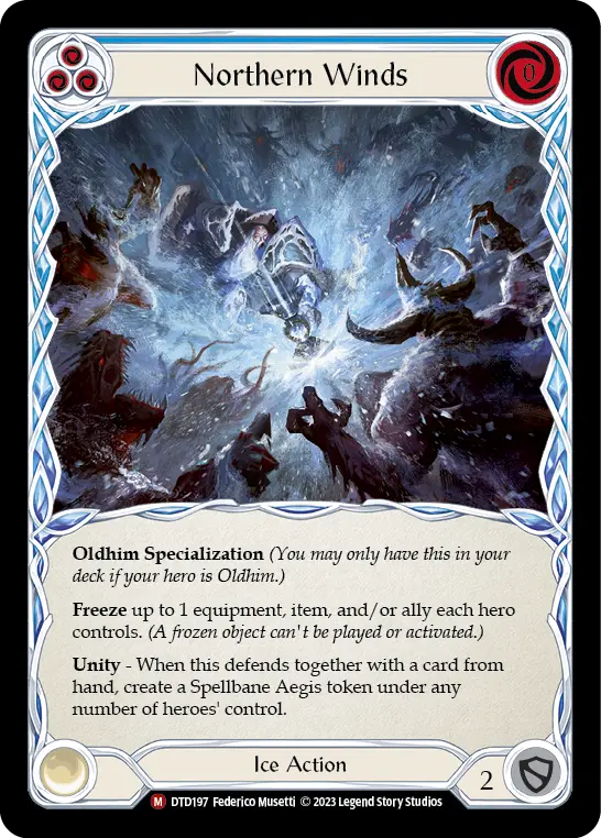 Northern Winds BLUE DTD197 - Dusk till Dawn - Flesh and blood card