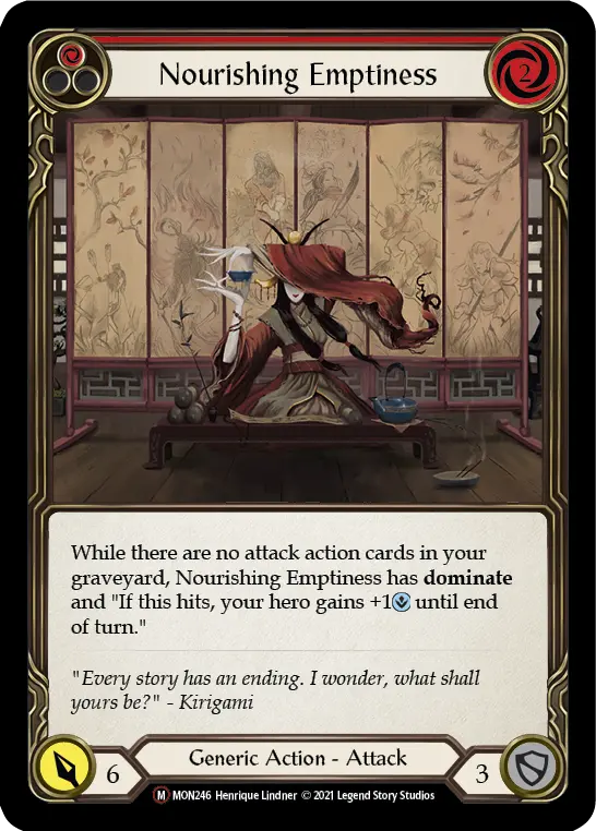 Nourishing Emptiness RED U-MON246-RF - Monarch - Unlimited - Flesh and blood card