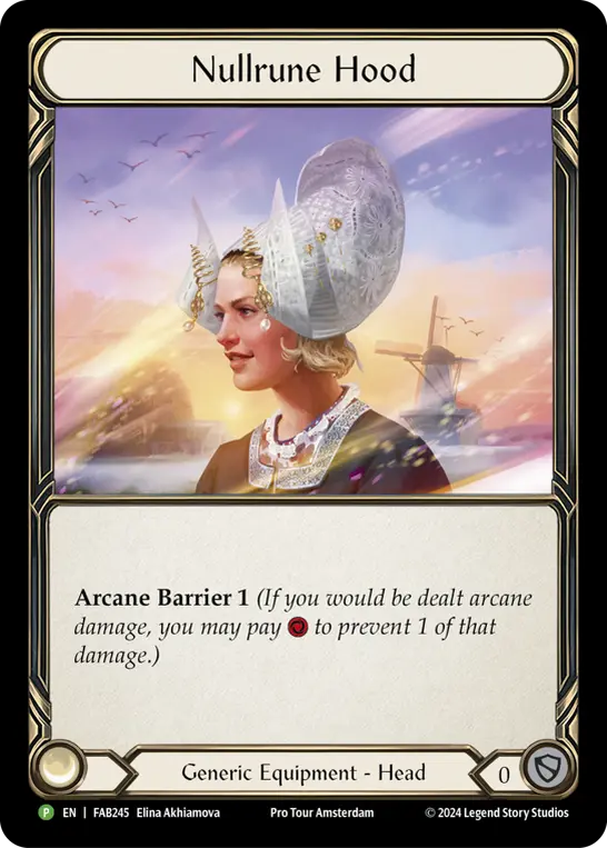 Nullrune Hood FAB245-RF - Pro Tour - Amsterdam 2024 - Flesh and blood card