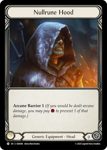 Nullrune Hood SDA006 - Silver Age Chapter 1 - Dash - Flesh and blood card