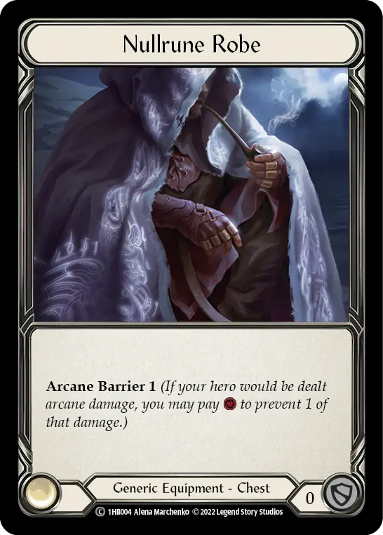 Nullrune Robe 1HB004 - Bravo - Blitz Deck - Flesh and blood card