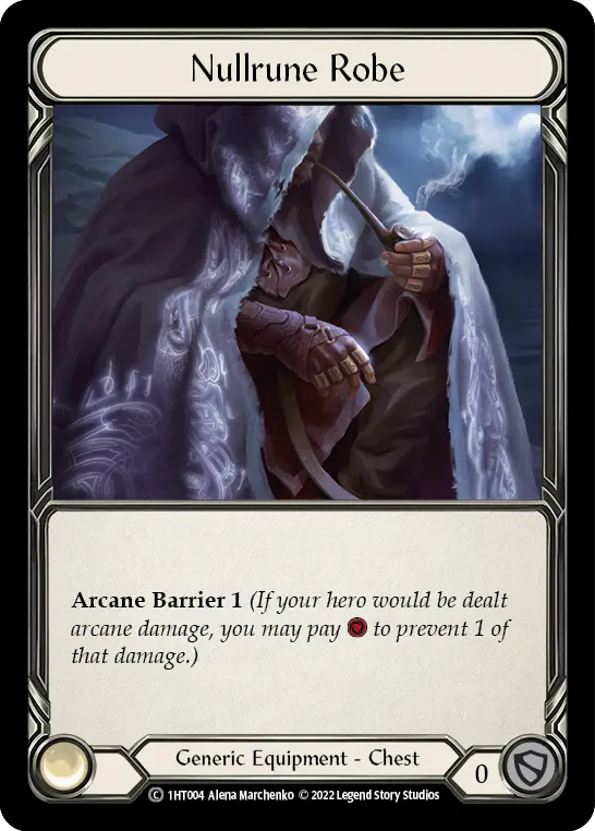 Nullrune Robe 1HT004 - Dorinthea - Blitz Deck - Flesh and blood card